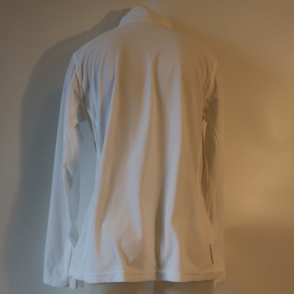 Womens Spyder White 1/4 Zip Fleece Pullover Jacket 16 * - Picture 9 of 10